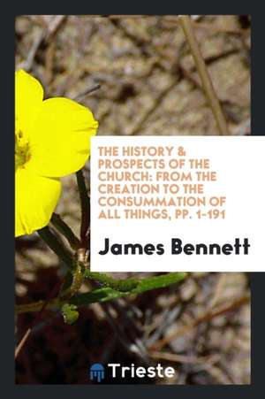 The History & Prospects of the Church: From the Creation to the Consummation of All Things, Pp. 1-191 de James Bennett