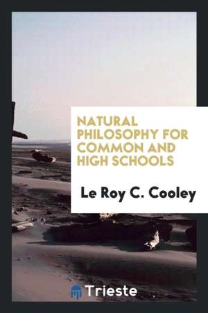 Natural Philosophy for Common and High Schools. de Le Roy C. Cooley