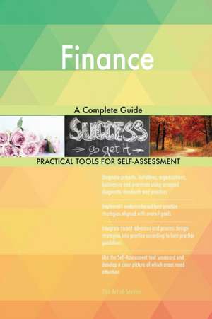 Finance A Complete Guide de Gerardus Blokdyk