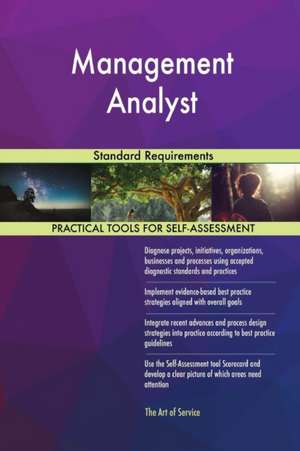 Management Analyst Standard Requirements de Gerardus Blokdyk