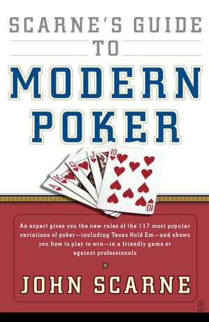 Scarne's Guide to Modern Poker de John Scarne