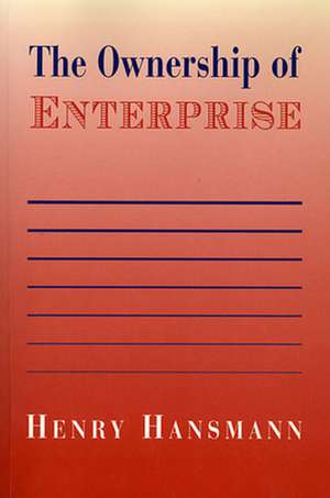 The Ownership of Enterprise (Paper) de Henry Hansmann