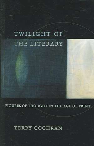 Twilight of the Literary – Figures of Thought in the Age of Print de Terry Cochran