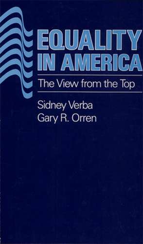 Equality in America – The View from the Top de Sidney Verba