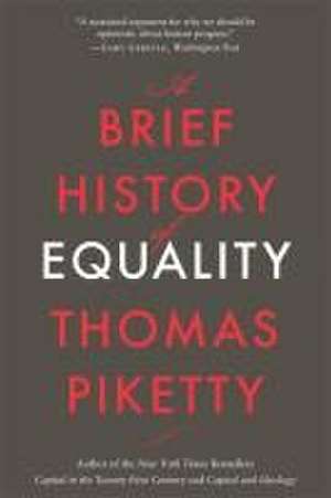 A Brief History of Equality de Thomas Piketty