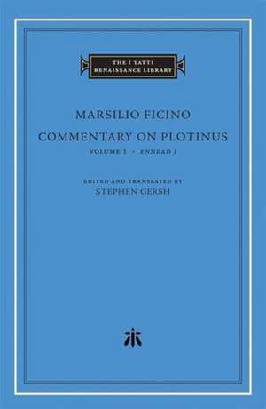 Commentary on Plotinus de Marsilio Ficino