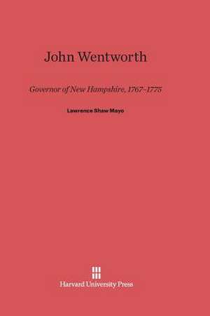 John Wentworth de Lawrence Shaw Mayo