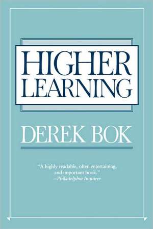 Higher Learning de Derek Bok