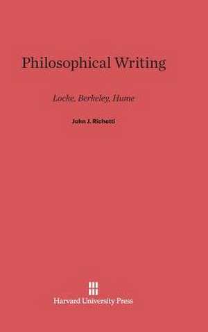 Philosophical Writing de John J. Richetti