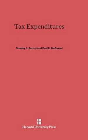 Tax Expenditures de Stanley S. Surrey