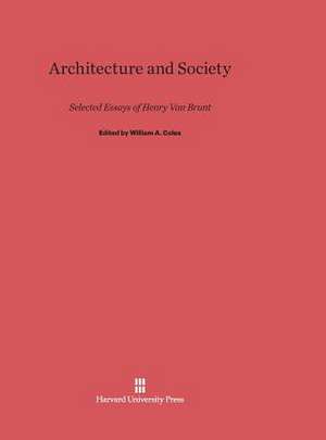 Architecture and Society de William A. Coles