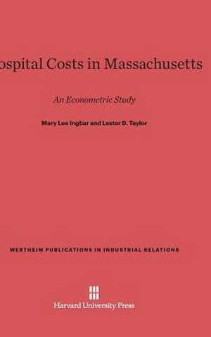 Hospital Costs in Massachusetts de Mary Lee Ingbar