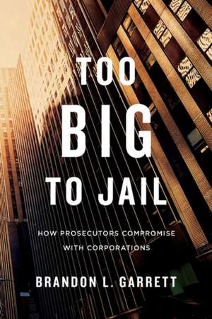 Too Big to Jail – How Prosecutors Compromise with Corporations de Brandon L. Garrett