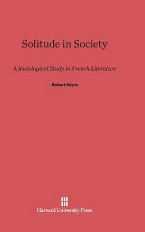 Solitude in Society de Robert Sayre