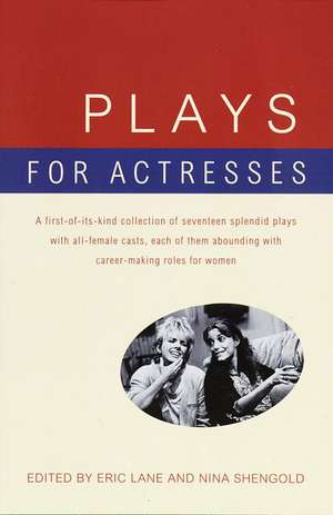 Plays for Actresses de Nina Shengold