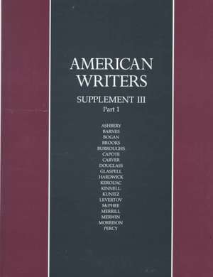 American Writers: Supplement de Walton Litz