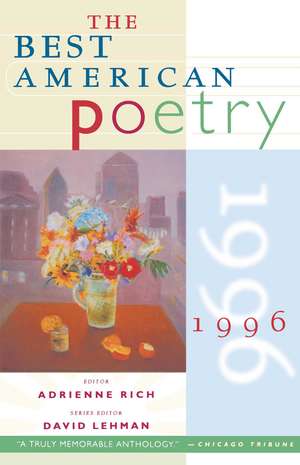 The Best American Poetry 1996 de Adrienne Rich