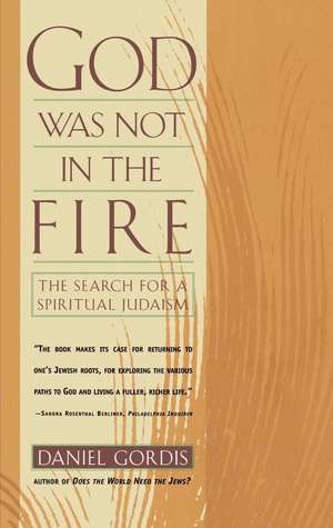 God Was Not in the Fire de Daniel Gordis