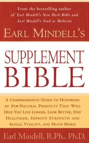 EARL MINDELLS SUPPLEMENT BIBLE de Mindell
