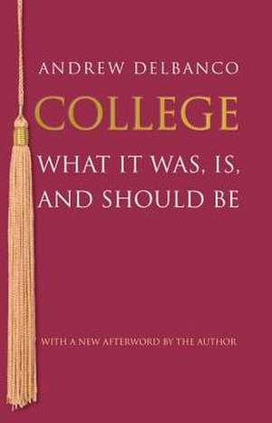 College – What It Was, Is, and Should Be – Updated Edition de Andrew Dekbanco