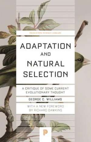 Adaptation and Natural Selection de George Christopher Williams