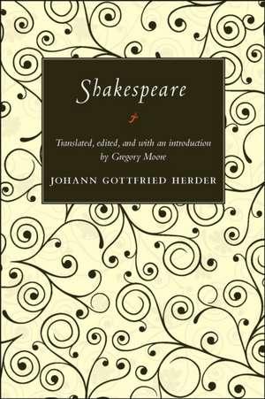 Shakespeare de Johann Gottfrie Herder