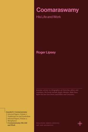 Coomaraswamy de Roger Lipsey