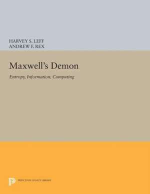 Maxwell`s Demon – Entropy, Information, Computing de Harvey S. Leff