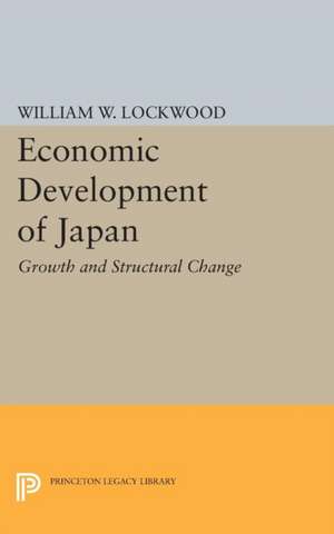 Economic Development of Japan de William Wirt Lockwood