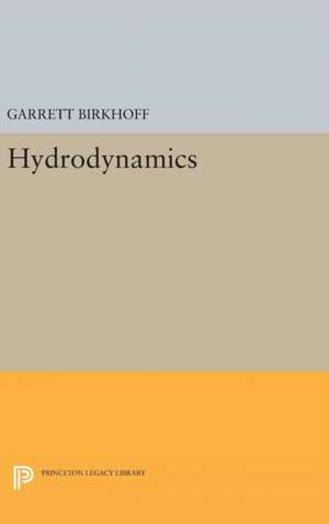 Hydrodynamics de Garrett Birkhoff