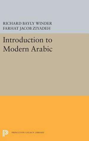 Introduction to Modern Arabic de Richard Bayly Winder