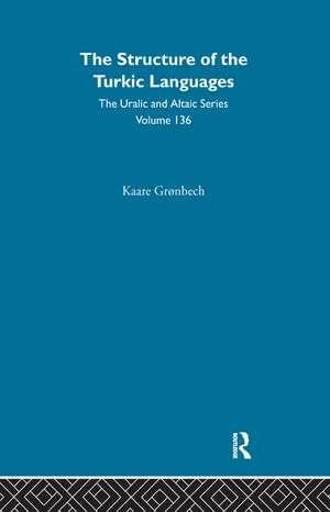 The Structure of the Turkic Languages de Kaare Gronbech