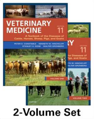 Veterinary Medicine: A textbook of the diseases of cattle, horses, sheep, pigs and goats - two-volume set de Peter D. Constable