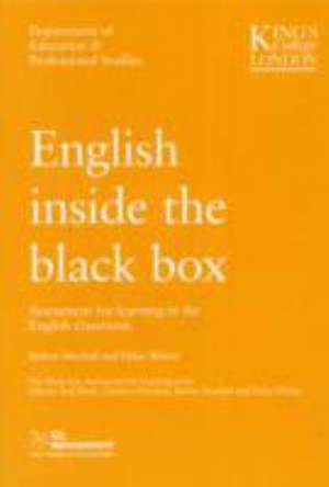 English Inside the Black Box de Bethan Marshall