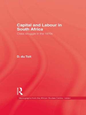 Capital & Labour In South Africa de Du_Toit