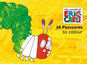 The Very Hungry Caterpillar Postcards to Colour de Eric Carle