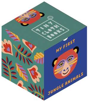 My First Jungle Animals: A Cloth Book with First Animal Words de Happy Yak