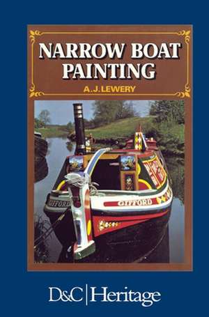 Narrow Boat Painting de A J Lewery