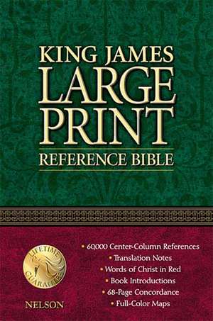 King James Large Print Reference Bible de Thomas Nelson