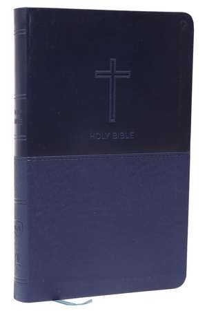 NKJV, Value Thinline Bible, Blue Leathersoft, Red Letter, Comfort Print: Holy Bible, New King James Version de Thomas Nelson