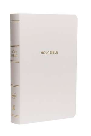 NKJV, Gift and Award Bible, Leather-Look, White, Red Letter, Comfort Print: Holy Bible, New King James Version de Thomas Nelson