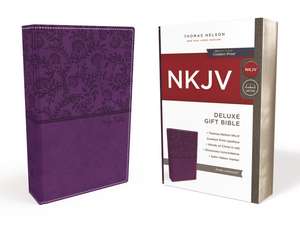 NKJV, Deluxe Gift Bible, Leathersoft, Purple, Red Letter, Comfort Print: Holy Bible, New King James Version de Thomas Nelson