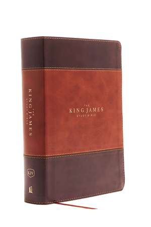 KJV, The King James Study Bible, Leathersoft, Brown, Thumb Indexed, Red Letter, Full-Color Edition: Holy Bible, King James Version de Thomas Nelson