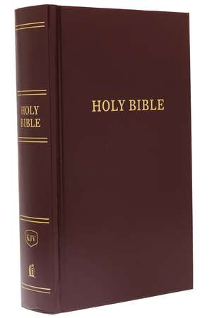 KJV, Pew Bible, Hardcover, Burgundy, Red Letter, Comfort Print: Holy Bible, King James Version de Thomas Nelson