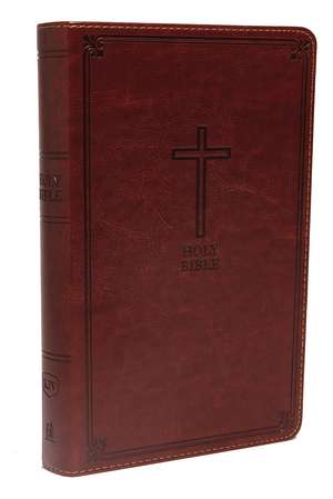 KJV Deluxe Gift Bible, Brown Leathersoft, Red Letter, Comfort Print: King James Version: Holy Bible, King James Version de Thomas Nelson