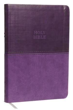 KJV Holy Bible: Value Large Print Thinline, Purple Leathersoft, Red Letter, Comfort Print: King James Version: Holy Bible, King James Version de Thomas Nelson