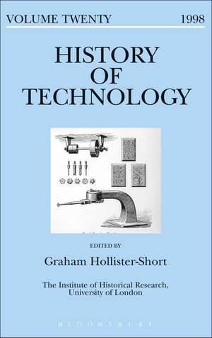 History of Technology Volume 20 de Dr. Graham Hollister-Short