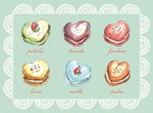 Macaroon Everyday Embellished Notecards: List Pad de Galison