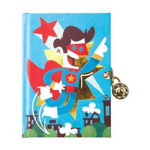 Superhero Locked Diary de Mudpuppy