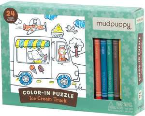 Ice Cream Truck Color-In Puzzle de Mudpuppy